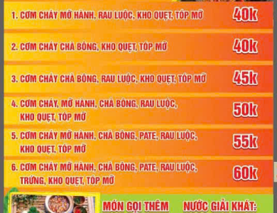 CƠM CHÁY QUÊ - QUÁN CƠM CHÁY NGON NỔI TIẾNG BÌNH DƯƠNG